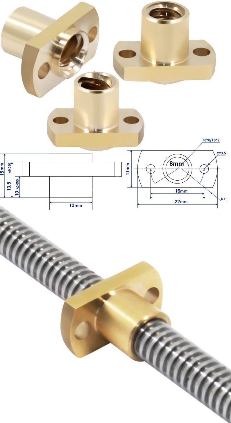 TuercaTrapezoidal - T8